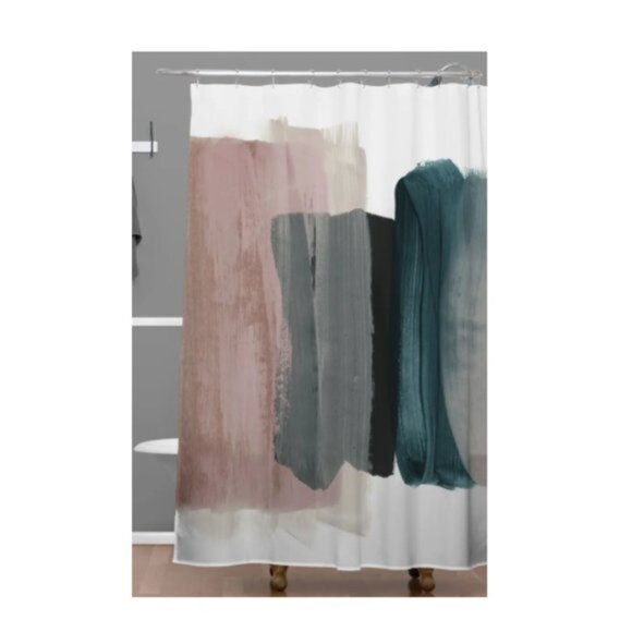Nordstrom Artsy Modern Abstract Shower Curtain - Picture 2 of 3